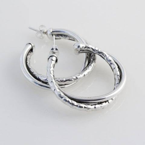 Hoops Textured/Plain Hollow