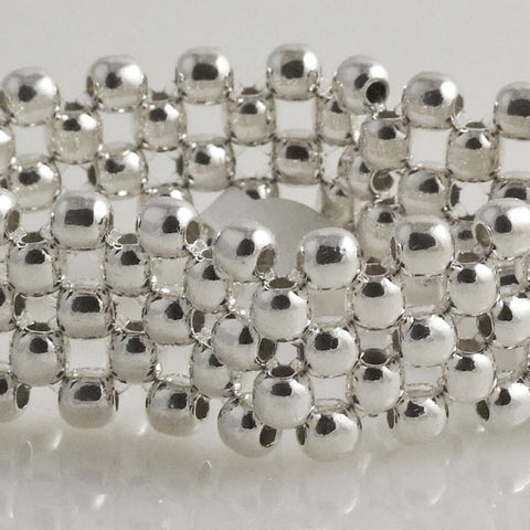 Beads Flexible Small Bracelet Mexican Sterling Silver