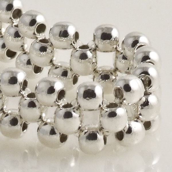 Beads Flexible Extra Small Bracelet Mexican Sterling Silver