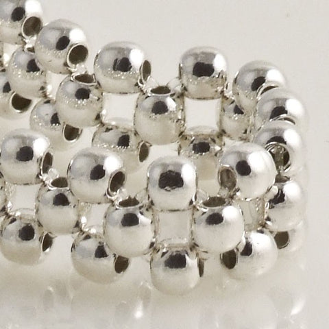 Beads Flexible Extra Small Bracelet Mexican Sterling Silver