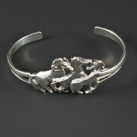 Silver Horses Bracelet