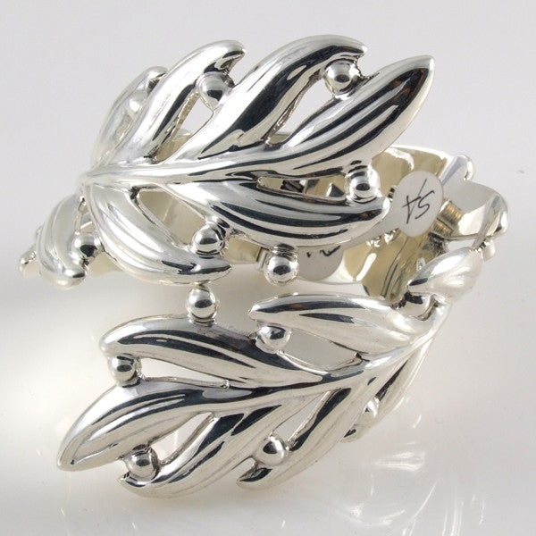 Plain Olives Branch Bracelet Mexican Sterling Silver