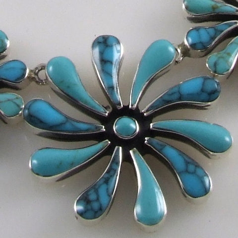 Turquoise Flowers Necklace