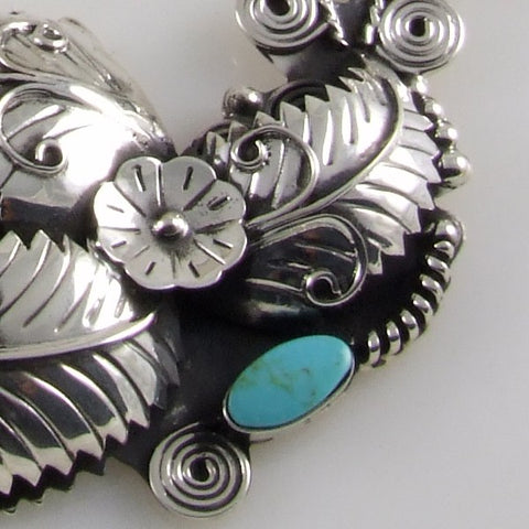 Turquoise & Plain Silver Necklace & Bracelet