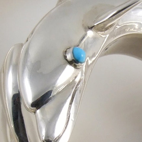 Dolphins Necklace & Bracelet Set Mexican Sterling Silver