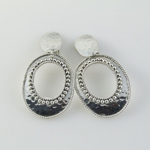 Oval Clip-ons Earrings