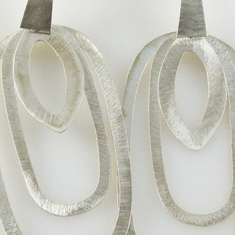Brushed Flat Post Earrings