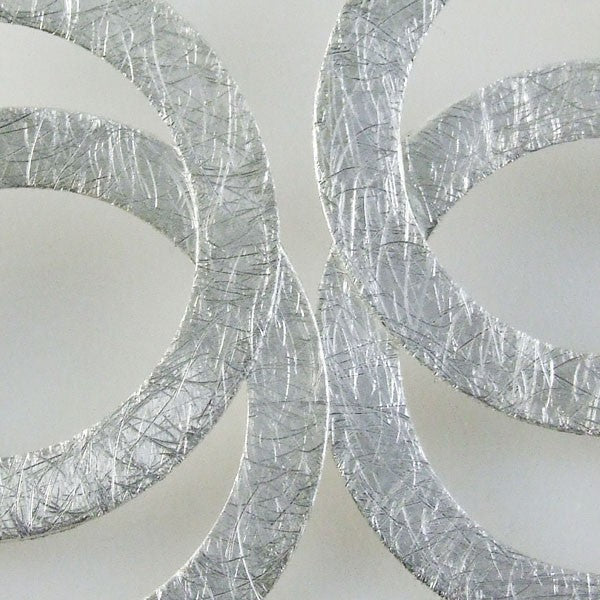 Brushed Circular Post Earrings