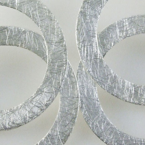 Brushed Circular Post Earrings