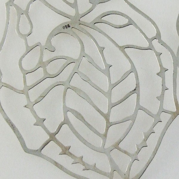 Post Cutout Leaf Earrings