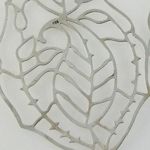 Post Cutout Leaf Earrings