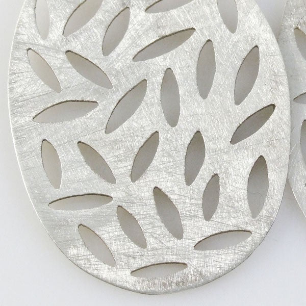 Brushed Cutout Post Hoops