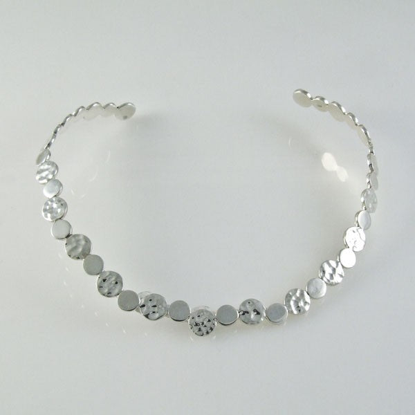 Silver Hammered Necklace