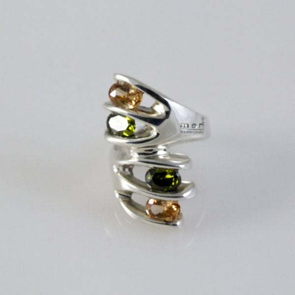 Peridot and Citrine Ring