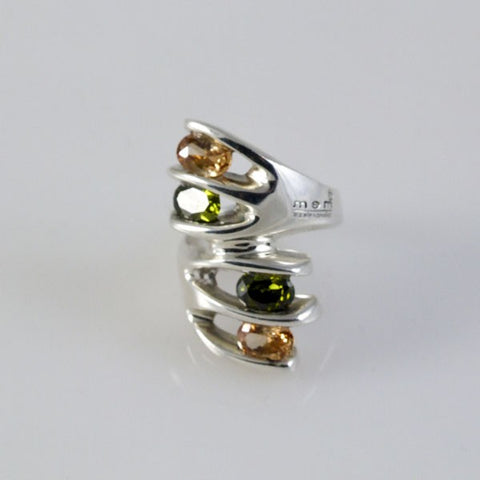 Peridot and Citrine Ring
