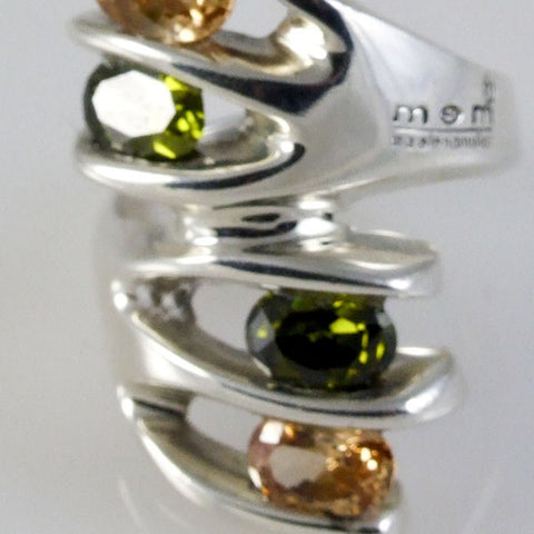 Peridot and Citrine Ring