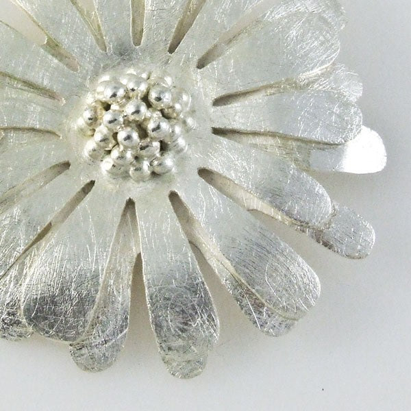 Brushed Flower Pendant