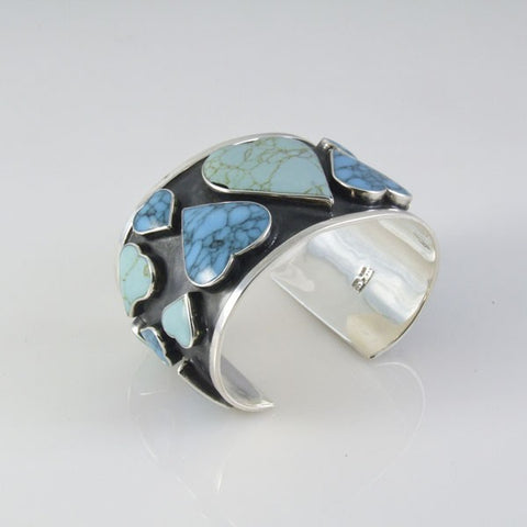 Turquoise Oxidize Heart Bracelet