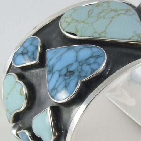 Turquoise Oxidize Heart Bracelet