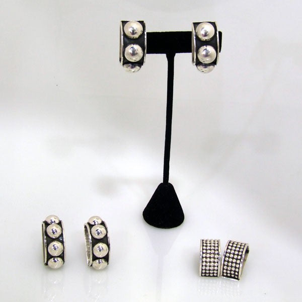 Hammered Clip On Earrings
