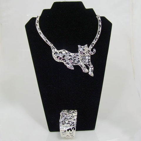 Jaguar Silver Plain Set