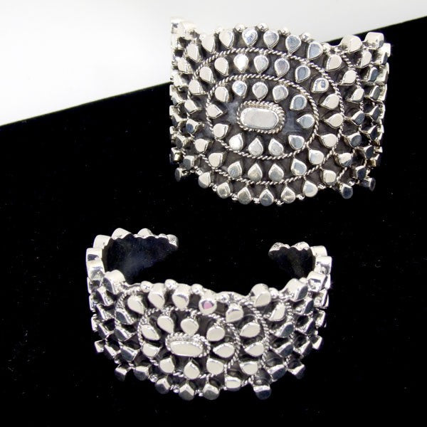Silver Cuffs Navajo Style