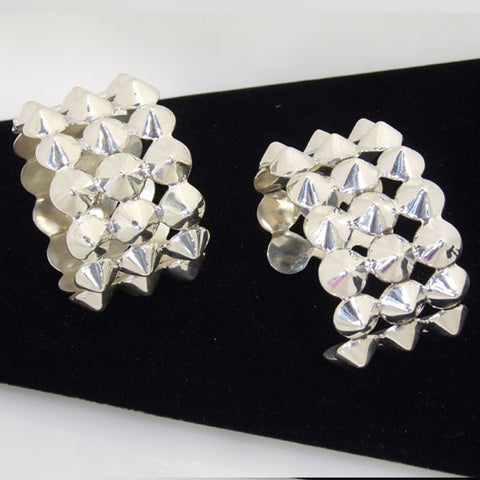 Silver Fashion Cuffs