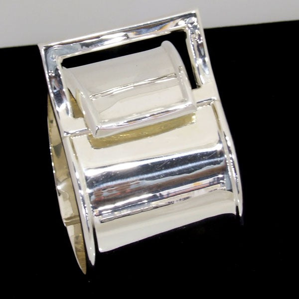 Silver Cuff Belt Bacco