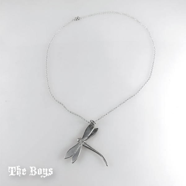 Plain Dragon-fly Pendant Mexican Sterling Silver