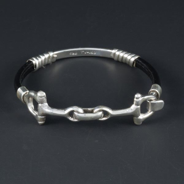 Leather Ring Bracelet