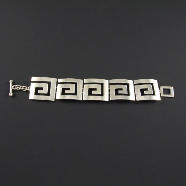 5 Flat Squares Plain Bracelet