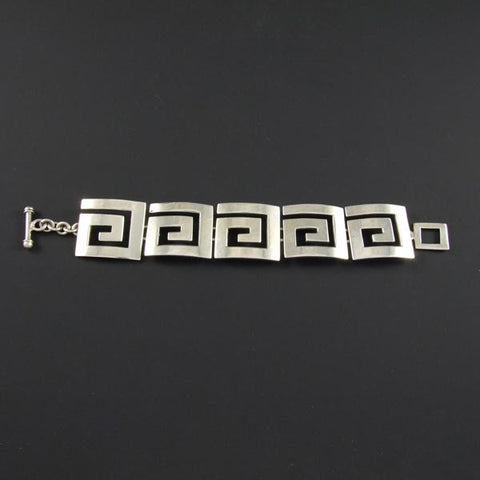 5 Flat Squares Plain Bracelet