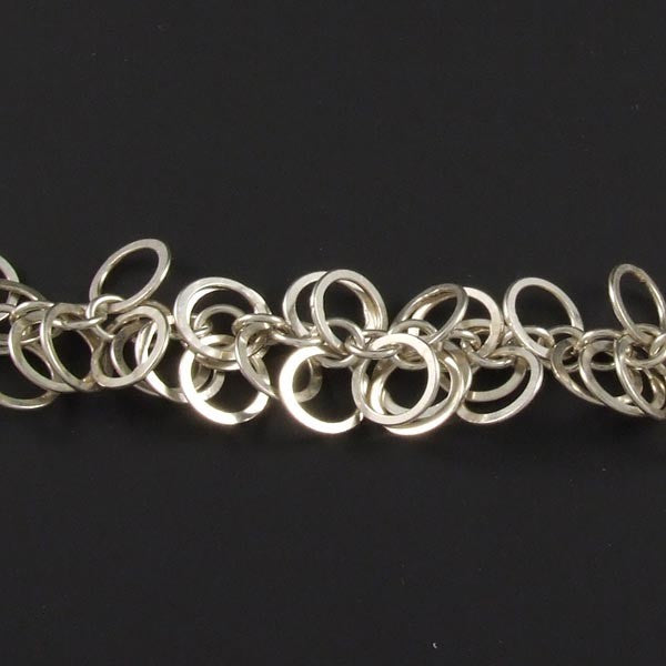 Linked Mini-Rings Plain Bracelet