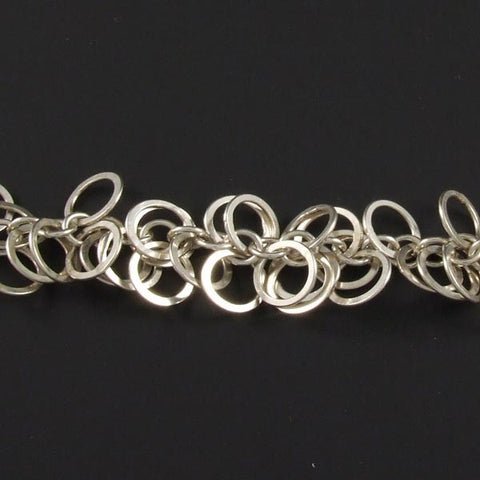 Linked Mini-Rings Plain Bracelet