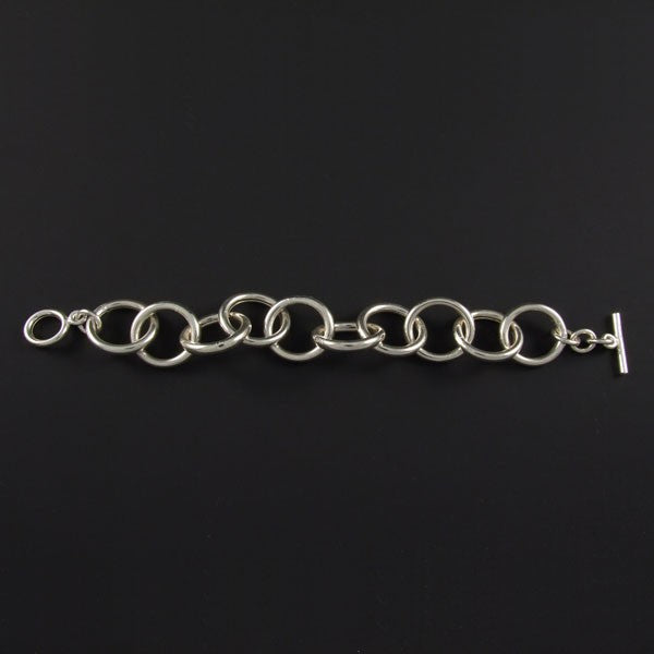 Linked Circles Plain Bracelet