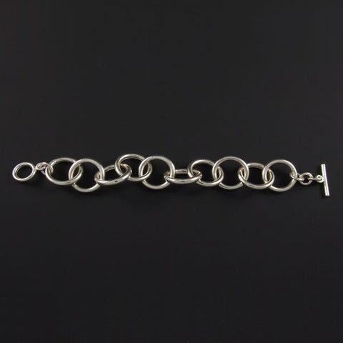 Linked Circles Plain Bracelet