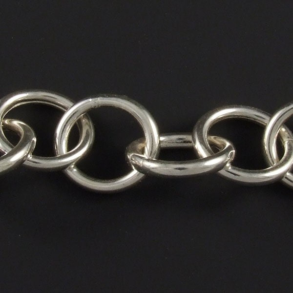 Linked Circles Plain Bracelet
