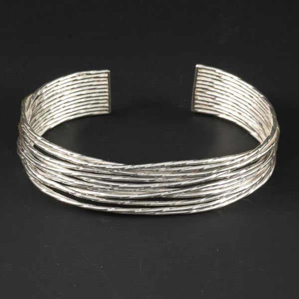 Knott with Oxide Silver Bracelet