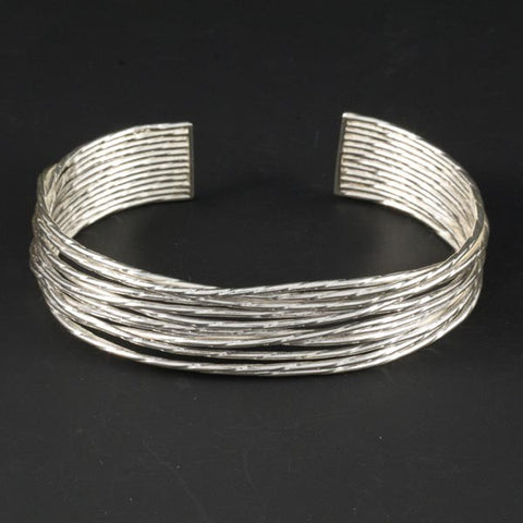Knott with Oxide Silver Bracelet
