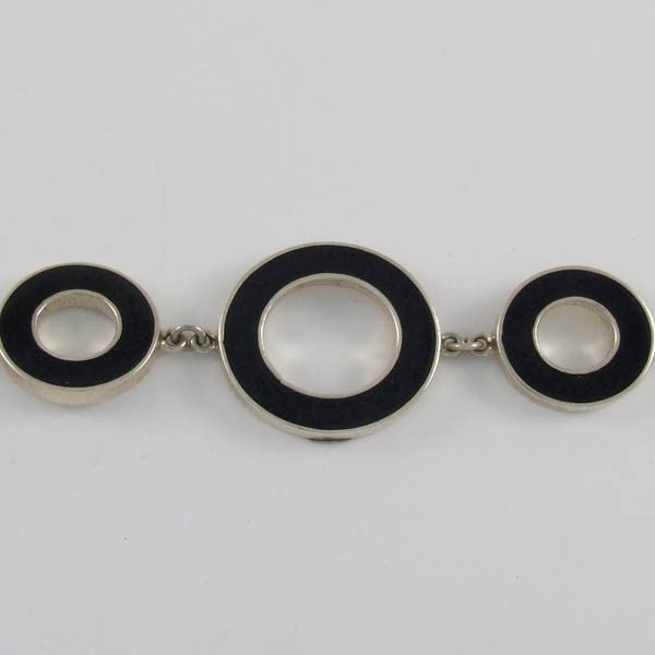 Onix Circles Chain Bracelet