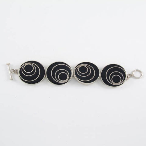 4 Onix Circles Bracelet