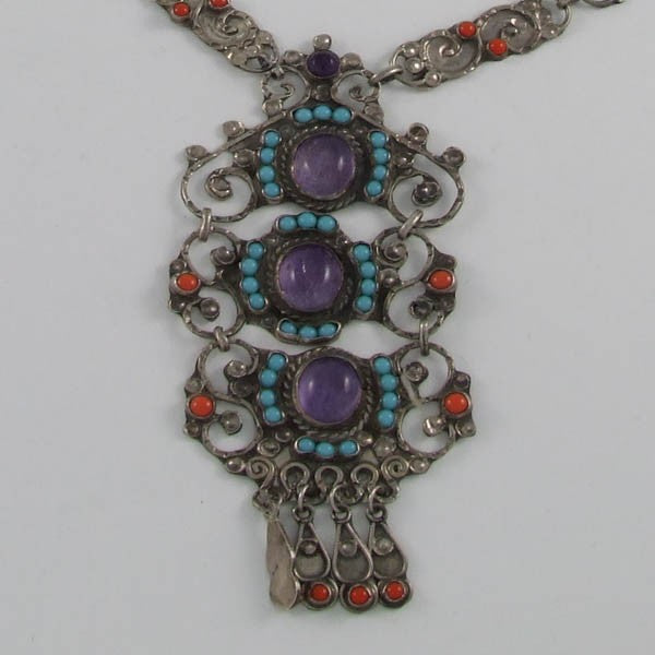 Silver Stone Necklace