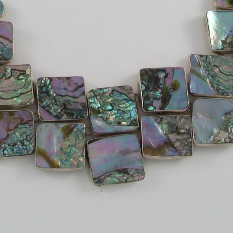 Abalone Shell Squares Necklace