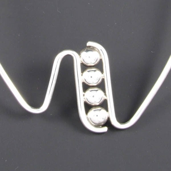 Silver Marbles Fine Necklace