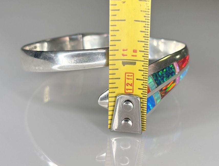 Opal Synthetic Inlaid Bracelet