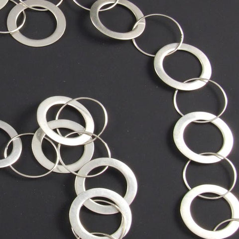 Linked Fine Rings Necklace