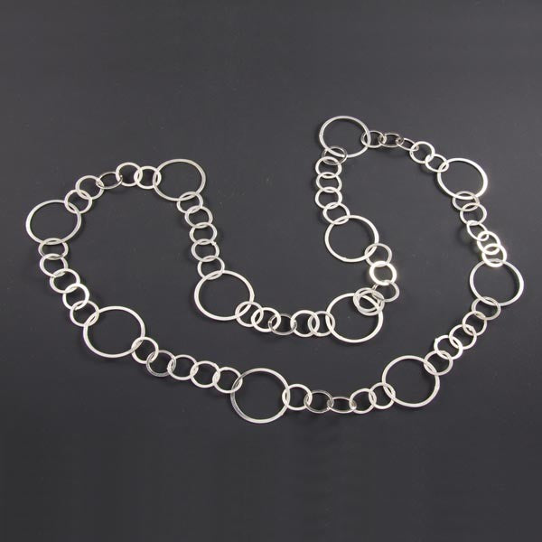 Linked Circles Elegant  Necklace
