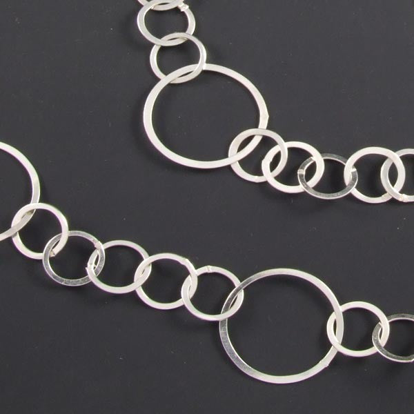 Linked Circles Elegant  Necklace