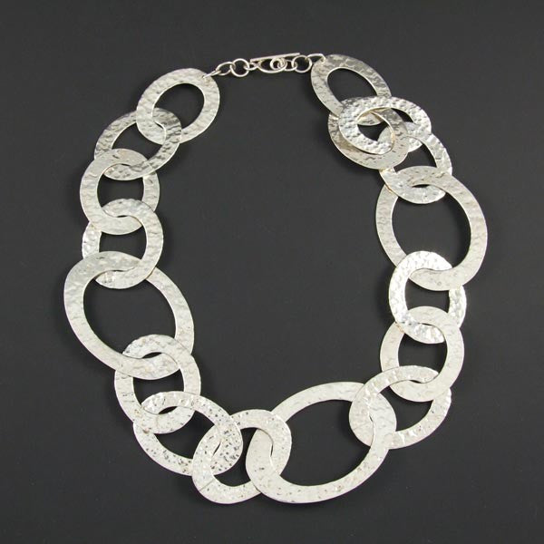 Hammered Linked Ovals