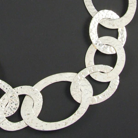 Hammered Linked Ovals
